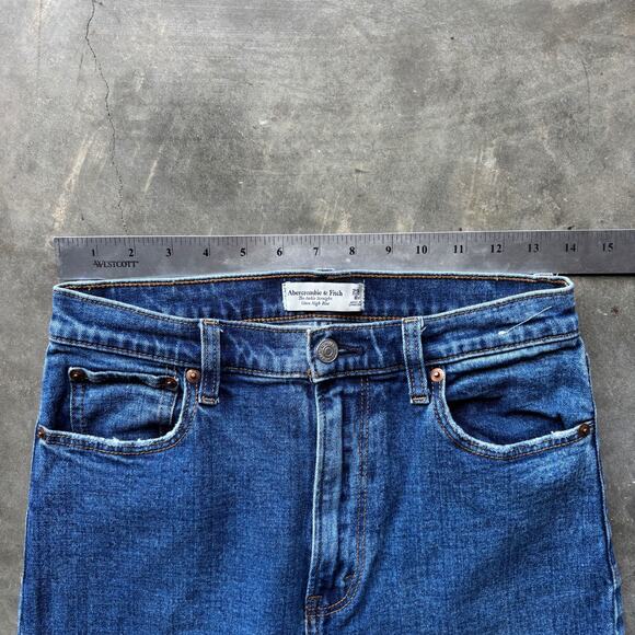 Abercrombie & Fitch The Ankle Straight Ultra High Rise Jeans Women's 29/8R Denim - Picture 9 of 11